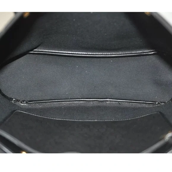 Authentic Christian Dior Honeycomb Shoulder Tote Bag PVC Leather Black - Picture 12 of 13